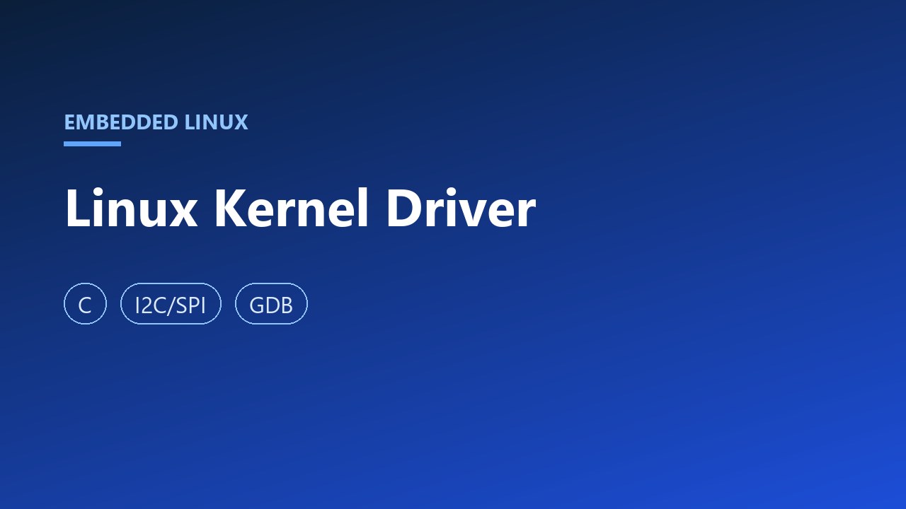 Linux Kernel Driver for Embedded Sensors