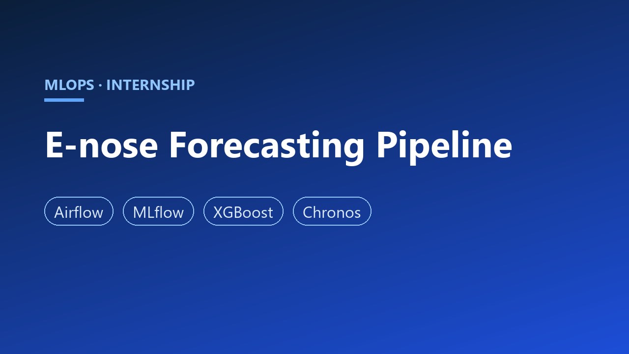 MLOps Pipeline for e-nose Predictions
