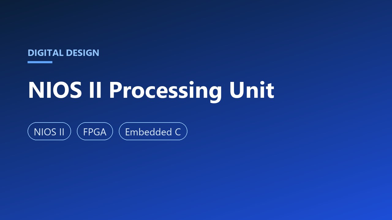 NIOS II Embedded Processing Unit