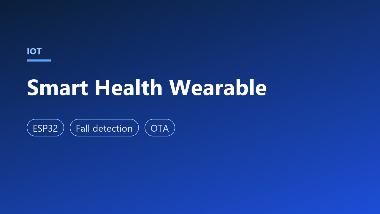Smart Health Monitoring Wearable