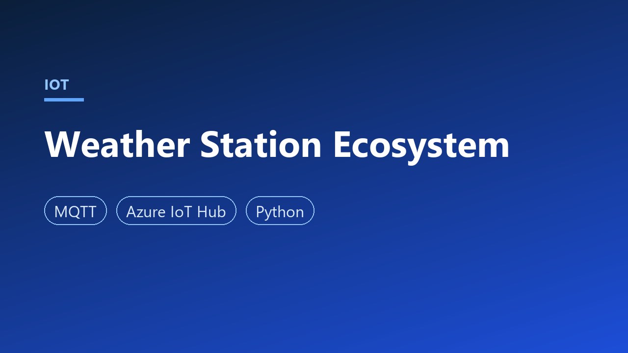 Weather Station IoT Ecosystem